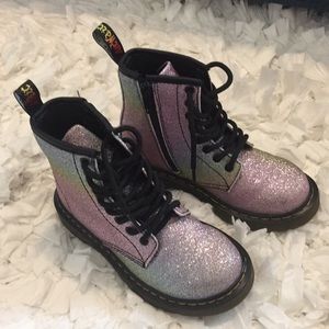 NEW Girl’s Glitter Ombré Dr. Martens Boots Size 12